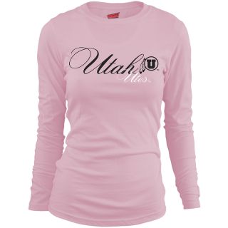 MJ Soffe Girls Utah Utes Long Sleeve T Shirt   Soft Pink   Size Medium, Utah