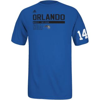 adidas Mens Orlando Magic Jameer Nelson Game Short Sleeve T Shirt   Size Xl,