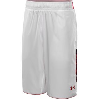 UNDER ARMOUR Mens NFL Combine Authentic Shorts   Size Xl, White/red