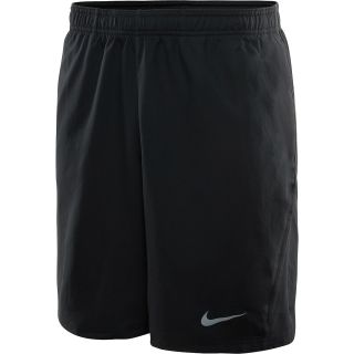 NIKE Mens Power 9 Woven Tennis Shorts   Size Xl, Black/grey