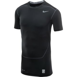 NIKE Mens Pro Combat Core Compression Short Sleeve T Shirt   Size 2xl, Black