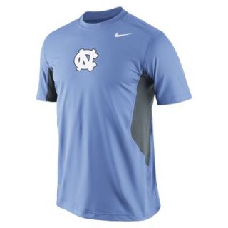 Nike Pro Combat Hypercool Logo (UNC) Mens Shirt   Light Blue