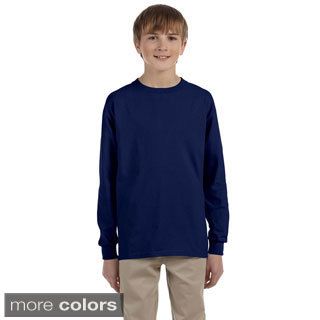 Gildan Youth Ultra Cotton 6 ounce Long Sleeve T shirt