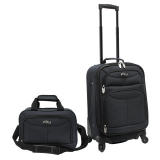 U.s. Traveler Two piece Carry on Spinner Luggage Set