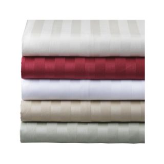 Grace Home Fashions 500tc Damask Stripe Egyptian Cotton Sheet Set, Wheat