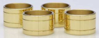 Baldwin Brass Devon (Brass, Hollowware) Napkin Ring (Set of 4)   Brass, Hollowwa