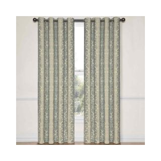 Eclipse Nolita Grommet Top Blackout Curtain Panel with Thermalayer, Blue