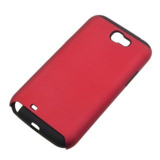 BestDealUSA Red Plastic TPU Back Case Cover for Samsung Galaxy Note II 2 N7100 Cell Phones & Accessories