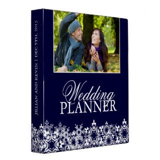Winter Wedding planner 3 Ring Binders