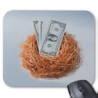Nest Egg Filled With Money Mousepad
