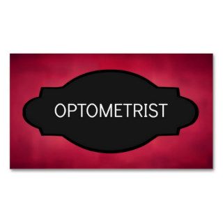Optometrist Elegant Name Plate Business Card Templates