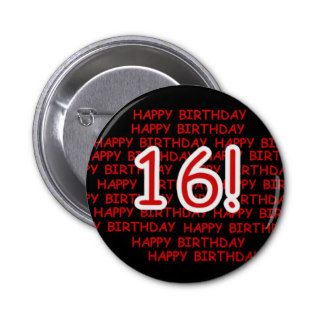 Happy Birthday 16 Pins