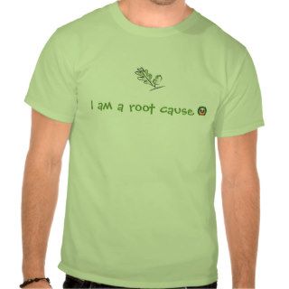acorn, logo, I am a root cause T shirt