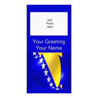 Bosnia And Herzegovina Flag Picture Card
