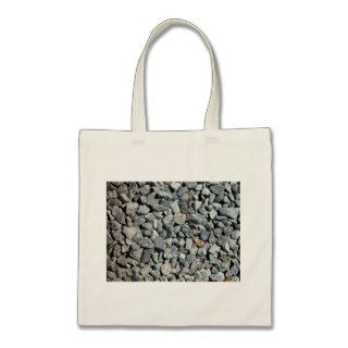 Coarse Granite Gravel Close Up Canvas Bags