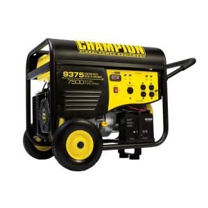 Champion Power Equipment 7,500/9,375 Watt Electric Start Gasoline Powered Generator with 25 ft. Cord CARB 41537