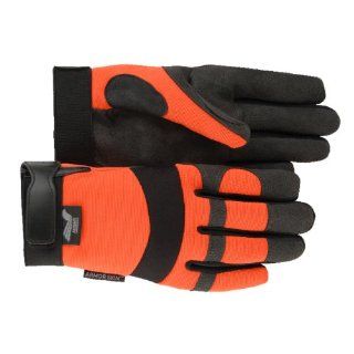 Majestic 2137 Gloves, Orange, Armour Skin, X Large 12 per order, Synthetic leather, Neoprene Knuckle,  Industrial Warning Signs