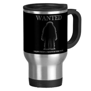 Wanted Sasquatch In Woods Shadow Effect Coffee Mug