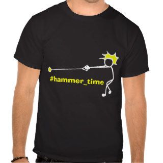 Hammer Time Tee Thrower Black Yellow Mens