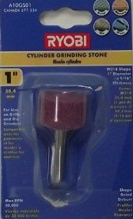 Ryobi 1" Cylinder Grinding Stone 1/4" Shank 677 534 (A10GS01)   Hex Shank Drill Bits  