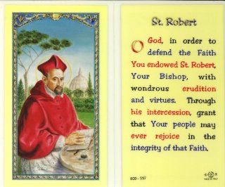 St. Robert Prayer Holy Card (800 537)   10 pack (E24 534)   Greeting Cards