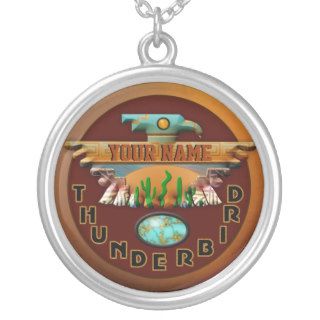 3D Turquoise Stone Thunderbird Amulet Jewelry