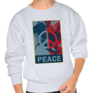 POP ART Peace Symbol Pull Over Sweatshirts