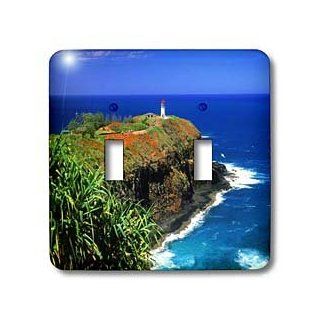 3dRose LLC lsp_62046_2 Lighthouse In The Atlantic Double Toggle Switch   Switch Plates  