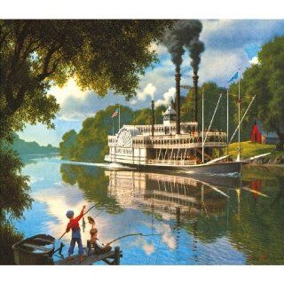 Sunsout Old River Days 550 Piece Jigsaw Puzzle Toys & Games