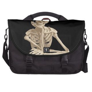 Bored Skeleton Laptop Bags
