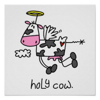 Funny Holy Cow Poster