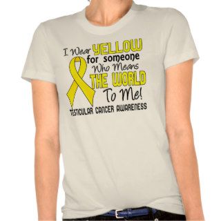 Means The World To Me 2 Testicular Cancer Tee Shirt