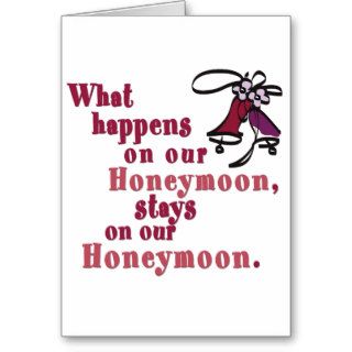 What Happens on our Honeymoon Cards