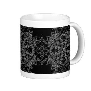 Drawn Hearts Goth Art Coffee Mugs