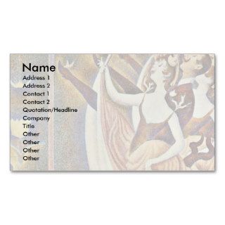 Can Can (Le Chahut) By Seurat Georges Business Card Template