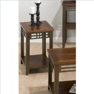 Jofran 536 Series Chairside Table in Barrington Cherry Finish   End Tables