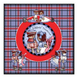 Customized Raggedy Ann and Andy Invitation