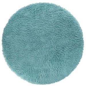 Home Decorators Collection Ultimate Shag Turquoise 8 ft. Round Area Rug 3311493375