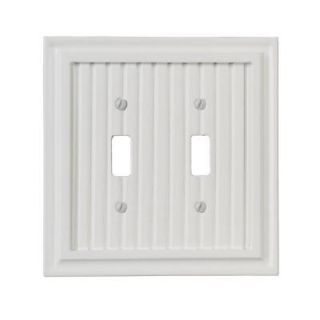 Amerelle Cottage 2 Toggle Wall Plate   White 179TTW
