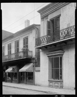 Photo Vincent Nolte, 537 541 Royal Street, storefronts, New Orleans, Louisiana, LA, 1937   Prints