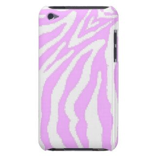 Pink and White Zebra Print iPod Touch Case