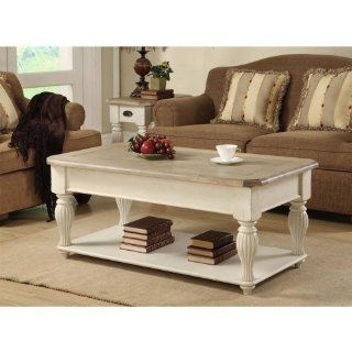 Coventry Two Tone Lift Top Rectangular Cocktail Table   Coffee Tables