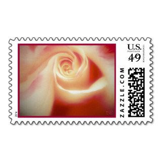 Red Tipped Yellow Rose Postage