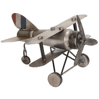 Replica 10 inch Metal Bi plane Vintage Diecast