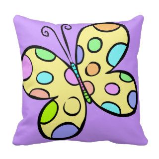 Springtime Butterfly Throw Pillow
