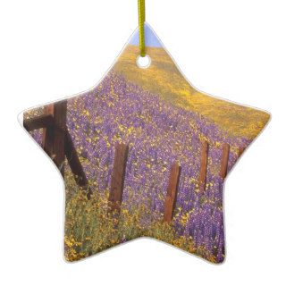 Wildflowers And Fence Post Christmas Tree Ornament