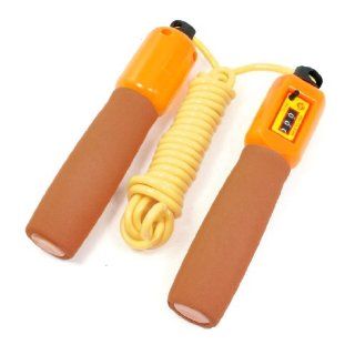 Orange Yellow Nonslip Grip Counter Flexible Jumping Skipping Rope 2.8 Meters  Sports & Outdoors