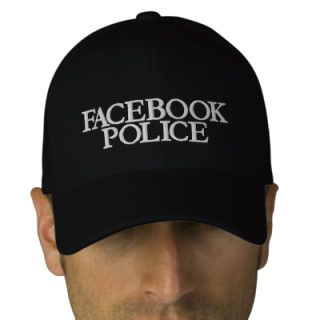 FACEBOOK, POLICE EMBROIDERED BASEBALL CAPS