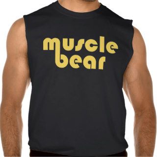 Muscle Bear Yellow Paw Back (Back) Sleeveless Shirts