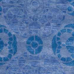 Handmade Chatham Treasures Blue New Zealand Wool Rug (8' x 10') Safavieh 7x9   10x14 Rugs
